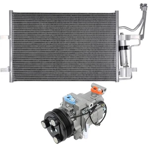 AC Condenser & AC Compressor Cooling Kit For 2004-2009 Mazda 3 2006-2010 Mazda 5 - Picture 1 of 10