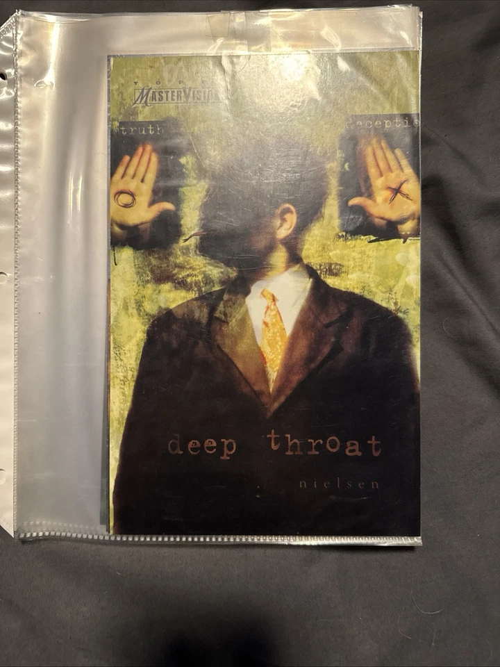 1995 Topps MasterVisions X-Files oversize promo trading card Deep Throat - Image 1 of 1