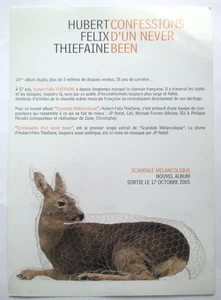 HUBERT-FÉLIX THIÉFAINE - PETIT PLAN MÉDIA "CONFESSIONS D'UN NEVER BEEN" - Picture 1 of 4