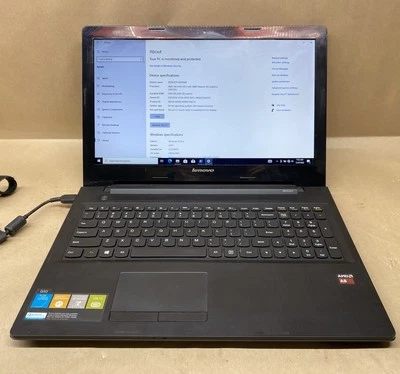 LENOVO 80E3 15,6» AMD A8-6410 @2,00 ГГц, 6GB RAM, 500GB HDD, W10 аккумулятор здоровья 80 - Изображение 1 из 4