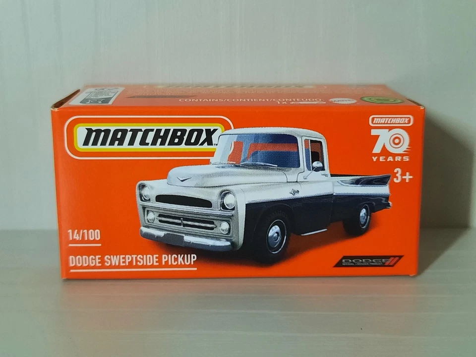 Matchbox 2023 Mattel Dodge Sweptside Pickup 14/100 Box Modellino 1/64 - Immagine 1 di 1