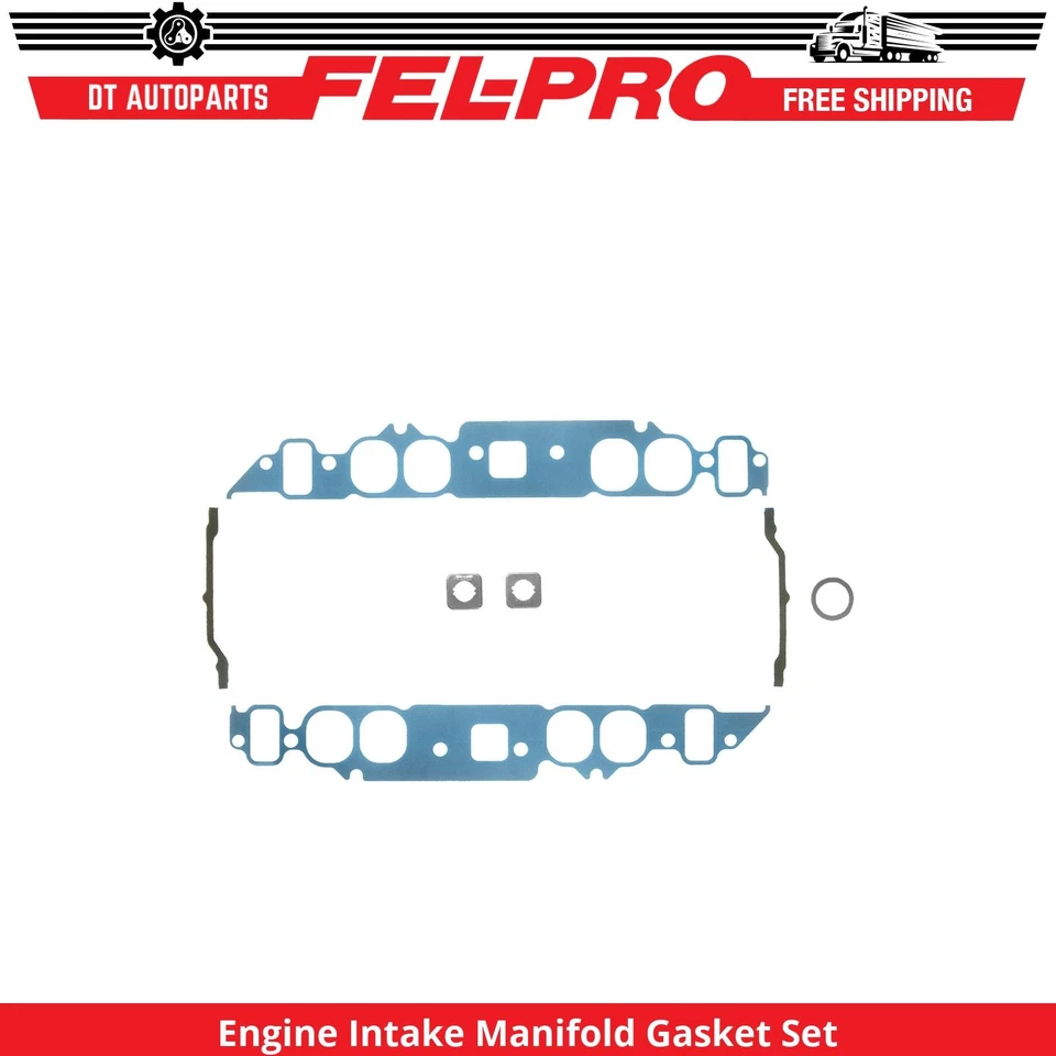 For 1980-1990 GMC B6000 Engine Intake Manifold Gasket Set Lower Fel-Pro 1981 - Image 1 of 1