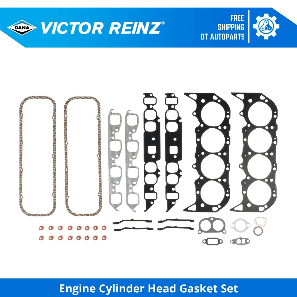 For 1988-1990 Chevrolet C3500 7.4L Engine Cylinder Head Gasket Set Victor Reinz - Image 1 of 1