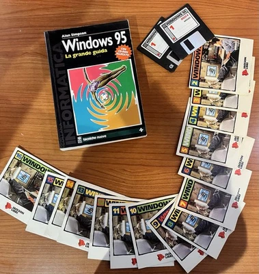 Rarissimo Lotto Microsoft Windows 95 Originale - Corso senza fascicoli - Immagine 1 di 4