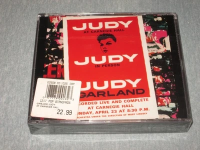 Judy Garland CD Judy At Carnegie Hall Live Album Remaster 2 Disc New Sealed 21 - Image 1 of 2