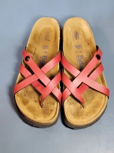 Betula Birkenstock Weichbettung Leder Vinja Riemchen Sandalen ROT 9 US / 40 EU - Bild 1 von 19