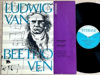 GEWANDHAUS QUARTET Suske Beethoven Op.18 2/4 1961 ED1 ETERNA 820208 NM MINT - Image 1 of 3