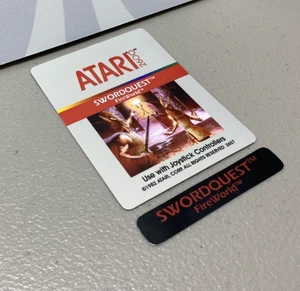 Swordquest Fireworld Replacement Label - Picture 1 of 1