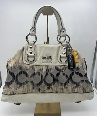 Vintage Coach Madison Signature Ikat Sabrina Satchel Bag  - Image 1 of 4