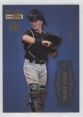 2022 Wild Card Matte SP Exclusive Base Baseball Blue /10 Henry Davis #MBN-1 - Image 1 of 2