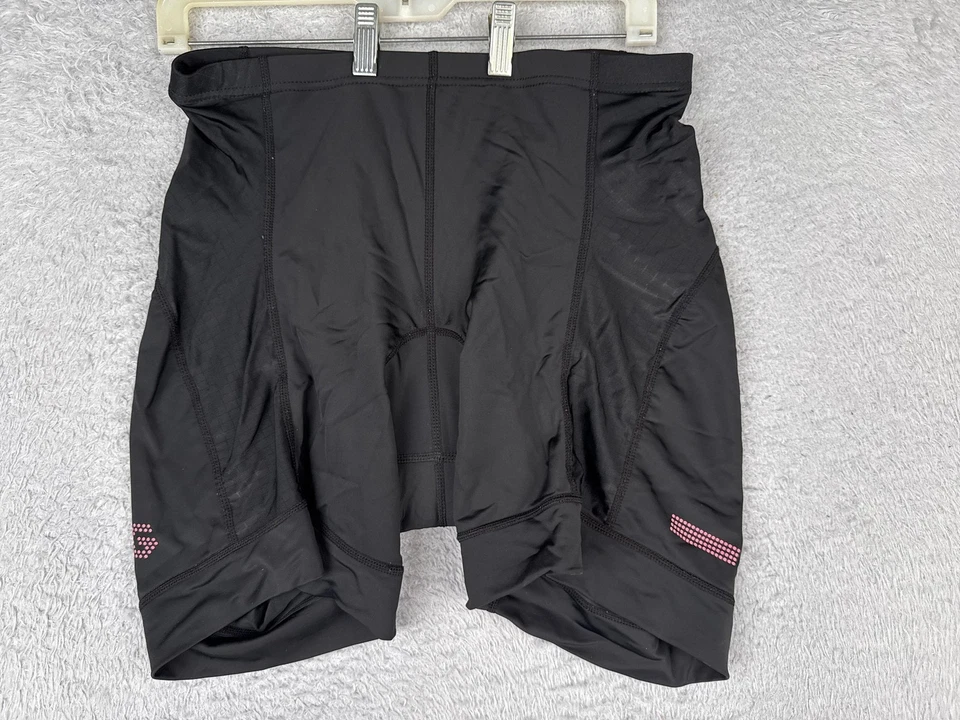 Canari Cycling Shorts Womens Extra Large Black Padded Bike Chamois Reflective - Image 1 of 4