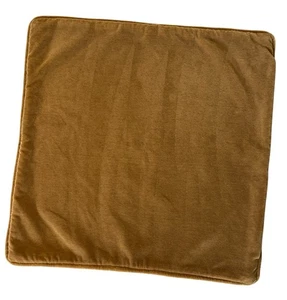 CB2 Faux Mohair Pillow Cover 23" Camel Brown Reversible Crate Barrel Heavy Duty - Picture 1 of 10