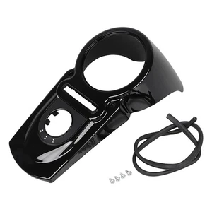 Consola de tablero de tanque de combustible negra viva apta para Harley Dyna Street Fat Bob FXDF FXDB - Imagen 1 de 11