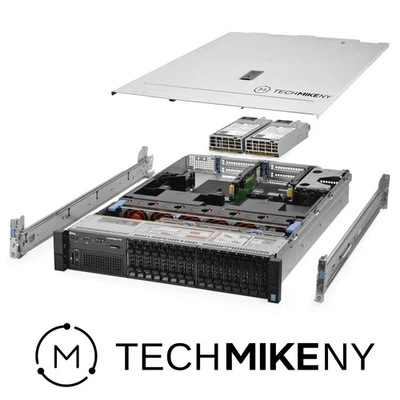 Dell PowerEdge R730 Server 16-Bay 2.60Ghz 28-Core 256GB RAM 7.7TB Storage Rails - Image 1 of 4
