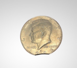Mint Error Coin Clipped Planchet 1986 Kennedy Half Dollar Denver Mint Error Coin