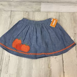 Gymboree Pumpkin Applique Skirt/ Skort Sz 5t Fall 2023 Pumpkin Patch Collection - Picture 1 of 7