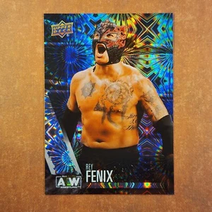 2-12-04 PWE. 2021 upper deck aew pyro #58 rey fenix - Picture 1 of 2