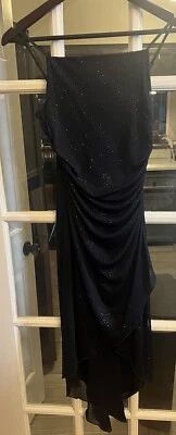 Vintage City Triangles Fairy Sleeveless Midi Dress Size M Black Y2K Whimsigoth - Image 1 of 4