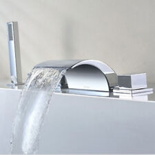 5 fori rubinetto lusso cascata vasca da bagno rubinetto miscelatore per vasca