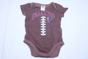 Infant/Baby Atlanta Falcons 0/3 Months Football Creeper One-Piece (Brown) NFL Te - Imagen 1 de 2