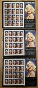 LOT OF 3~VINTAGE 1995~US SCOTT 2967 SHEET OF 20 MARILYN MONROE 32 CENT STAMPS - Picture 1 of 1