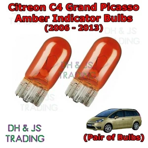 For Citroen C4 Grand Picasso Amber Side Indicator Bulbs Side Tail Pair (06-13) - Picture 1 of 1