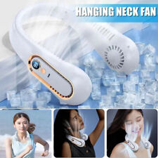 Mini Neck Fan Bladeless Hanging Air Cooler USB Rechargeable Portable Lazy Fan ！！