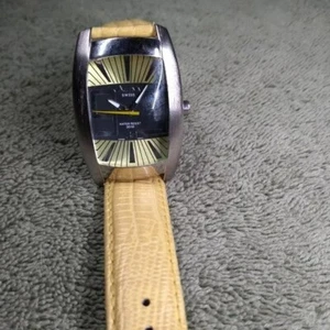 Activa Yellow quartz movement Swiss designer women's fashion watch - Picture 1 of 4