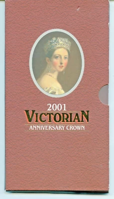 2001 Victorian Anniversary Crown in Royal Mint Pack - AZ310 - Image 1 of 4