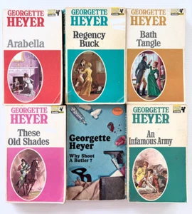 6 x Georgette Heyer Bulk Paperback Historical Regency Romance Novels FREE POST - Picture 1 of 3
