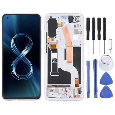AMOLED LCD Screen for Asus Zenfone 8 ZS590KS Digitizer Full Assembly+Frame - Image 1 of 4