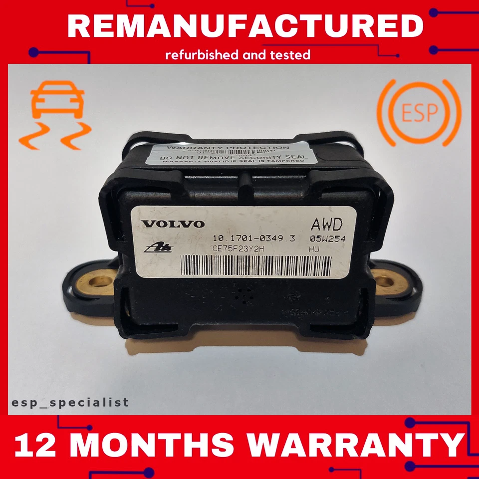 Volvo S60, V70, XC70 AWD, DSTC ESP sensor de velocidad de guiñada 30667460 Foto 1 de 3