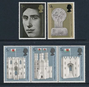 1969 GB PRICE OF WALES INVESTITURE SET OF 5 FINE MINT MNH SG802-SG806 - Bild 1 von 1