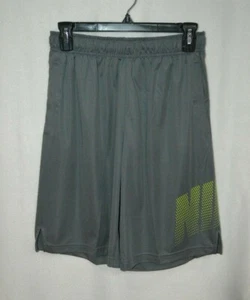 Nike Boy's Dry 8" Grey/Volt GFX Training/Basketball Shorts (CI2102-065) M/L/XL - Picture 1 of 4