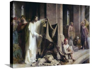 ART.COM Canvas Wall Art Prints The Pool of Bethesda by Carl Bloch, Religion &... - Picture 1 of 4