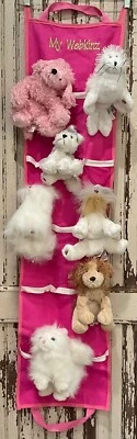 MY WEB PETS Holder Filled w/7 Classic Webkinz GANZ Plush Stuffed Animals NO CODE - Image 1 of 4