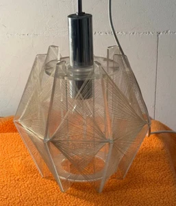 70er Nylon Plexiglas Fadenlampe Paul Secon - Bild 1 von 7
