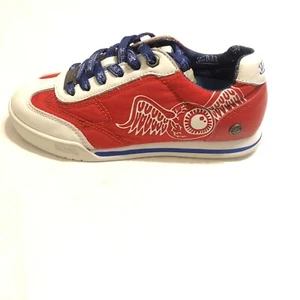 Von Dutch New Kids Size 13.5 Red Nylon & Leather Left AMPUTEE Shoe Retro Jogger - Picture 1 of 6