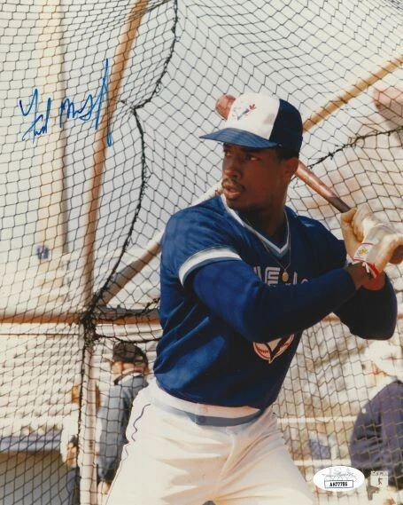 Signed  8x10 FRED MCGRIFF Toronto Blue Jays Autographed photo with JSA COA - Image 1 of 1