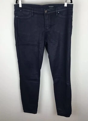 Pantalones de mezclilla Club Monaco para mujer 12 azul oscuro lavado oscuro pierna ajustada Foto 1 de 4