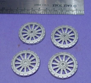 O/On3/On30 TRUCK OR WAGON WHEELS 1/48 WISEMAN MODEL SERVICES DETAIL PARTS O358 - Picture 1 of 1