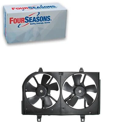 Conjunto de ventilador condensador y radiador doble 4 estaciones para Nissan Máxima 2000-2001 Foto 1 de 4