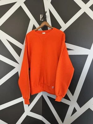 Винтажный 90-х Russell Athletic Crewneck толстовка мужская Sz-M оранжевый Мексика Sports - Изображение 1 из 4