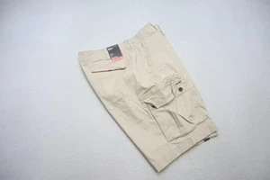 Urban Pipeline Super Flex Cargo Khaki Chino Shorts Beige Flat Mens Size 40 NWT - Picture 1 of 8