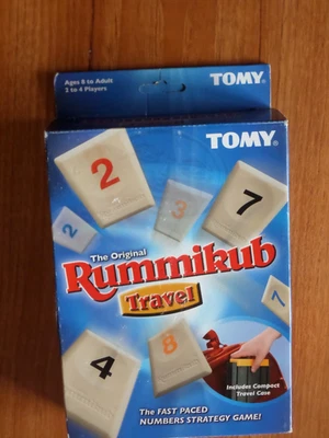 TRAVEL RUMMIKUB BY TOMY BOX OPEN TILES SEALED FREE POSTAGE - Image 1 of 4