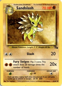 Sandslash Uncommon Fossil 41/62 MP - Picture 1 of 2