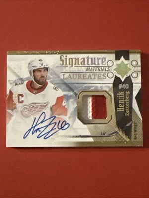 2017-18 UD   Signature Materials Laureates /99 Henrik Zetterberg Red Wings - Image 1 of 2