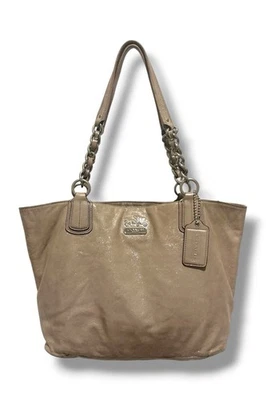 Coach Silver / Grey Sparkly Suede Glitter Y2KVintage Shoulder Bag - Image 1 of 4