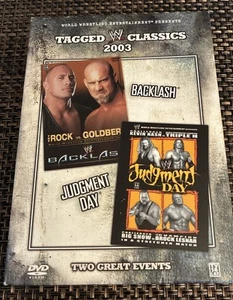 WWE - Tagged Classics 2003: Backlash /Judgement Day (DVD, 2008) Two PPV Events - Picture 1 of 2