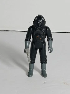 Vintage 1982 Star Wars Kenner Imperial Tie Fighter Pilot Figure Complete HK D2#1 - Picture 1 of 14